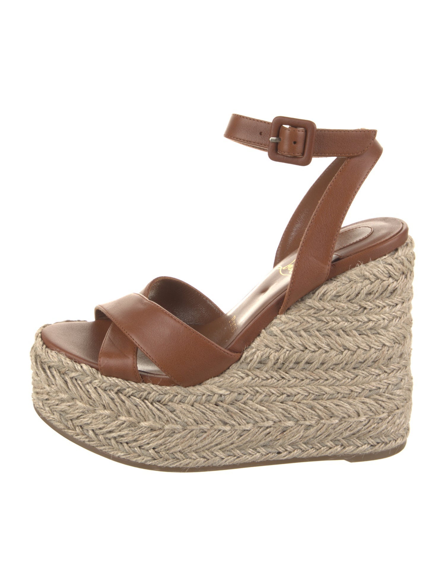 Christian Louboutin Leather Colorblock Pattern Espadrilles