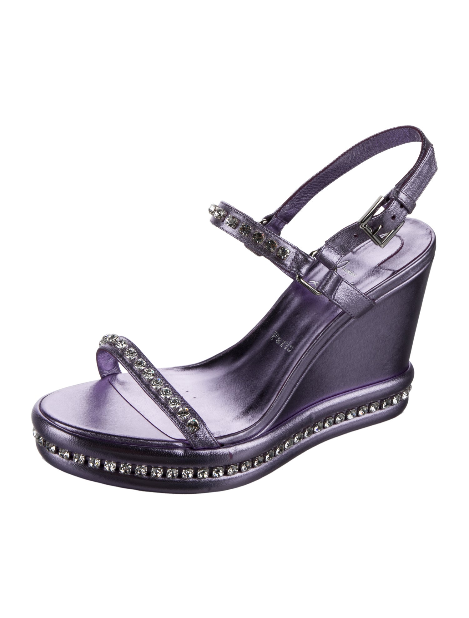 Christian Louboutin Leather Slingback Sandals