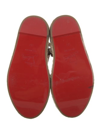 Christian Louboutin Leather Espadrilles
