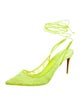 Christian Louboutin Lace Slingback Pumps