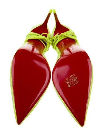 Christian Louboutin Lace Slingback Pumps