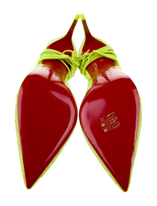 Christian Louboutin Lace Slingback Pumps