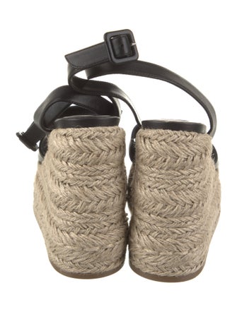 Christian Louboutin Leather Colorblock Pattern Espadrilles