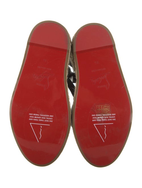 Christian Louboutin Leather Colorblock Pattern Espadrilles