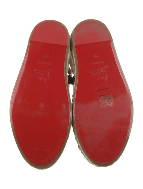Christian Louboutin Leather Colorblock Pattern Espadrilles