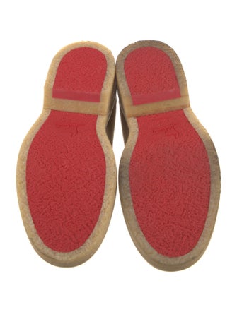 Christian Louboutin Suede Lace-Up Boots