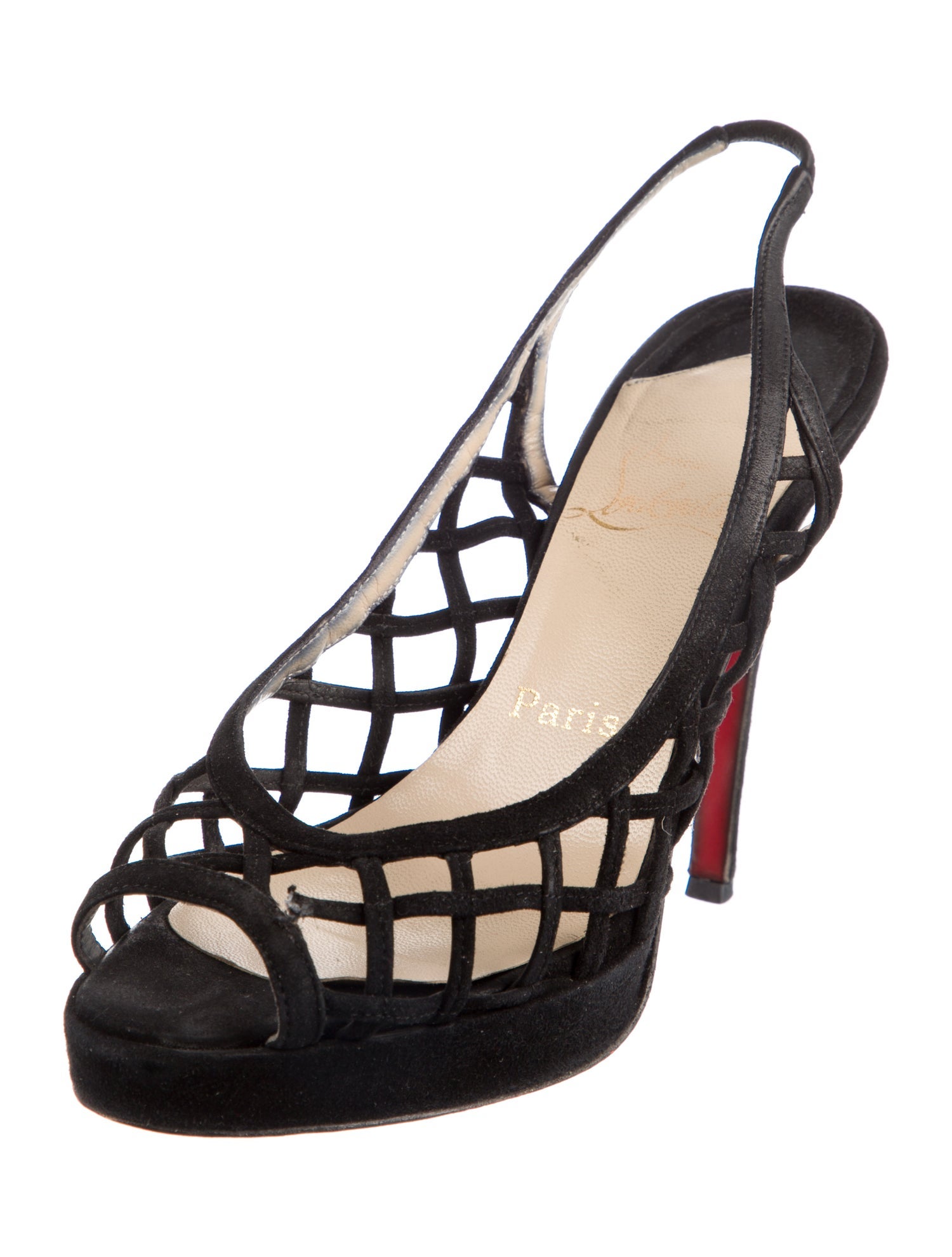 Christian Louboutin Late 1990's - Early 2000's Nuit D'ete Slingback Sandals