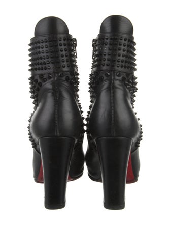 Christian Louboutin Spike Accents Leather Boots
