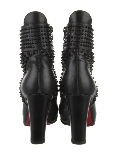 Christian Louboutin Spike Accents Leather Boots
