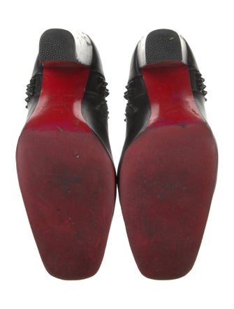 Christian Louboutin Spike Accents Leather Boots