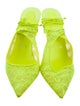 Christian Louboutin Lace Slingback Pumps