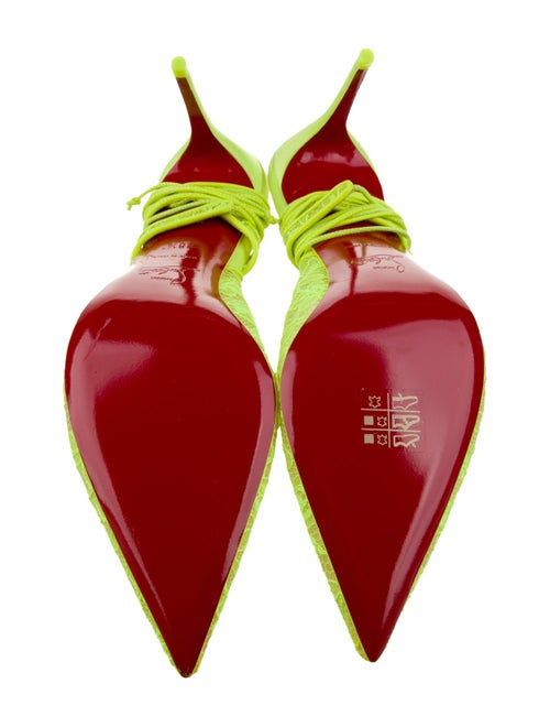 Christian Louboutin Lace Slingback Pumps