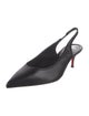 Christian Louboutin Leather Slingback Pumps
