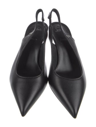 Christian Louboutin Leather Slingback Pumps