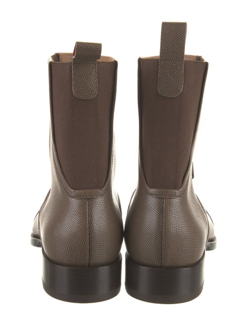 Christian Louboutin Embossed Leather Chelsea Boots