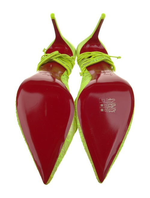 Christian Louboutin Lace Slingback Pumps