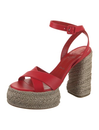 Christian Louboutin Leather Espadrilles