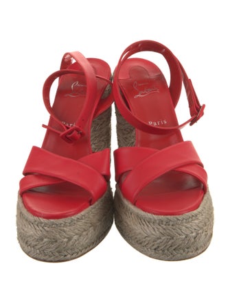 Christian Louboutin Leather Espadrilles
