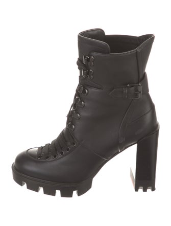 Christian Louboutin Leather Combat Boots