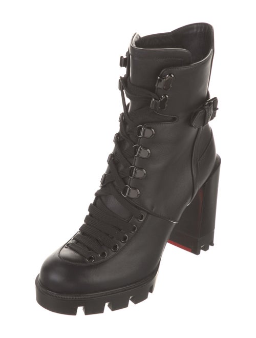 Christian Louboutin Leather Combat Boots
