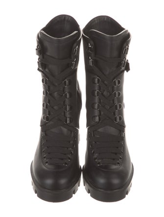 Christian Louboutin Leather Combat Boots