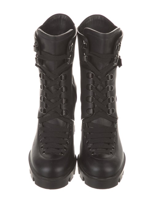Christian Louboutin Leather Combat Boots
