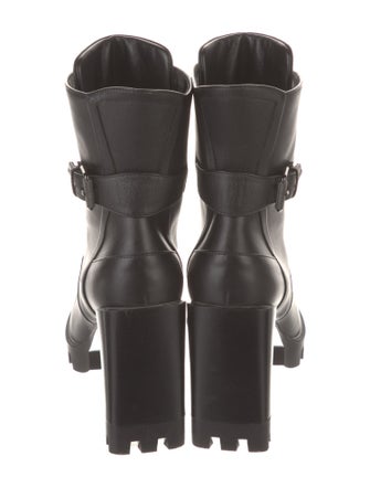Christian Louboutin Leather Combat Boots