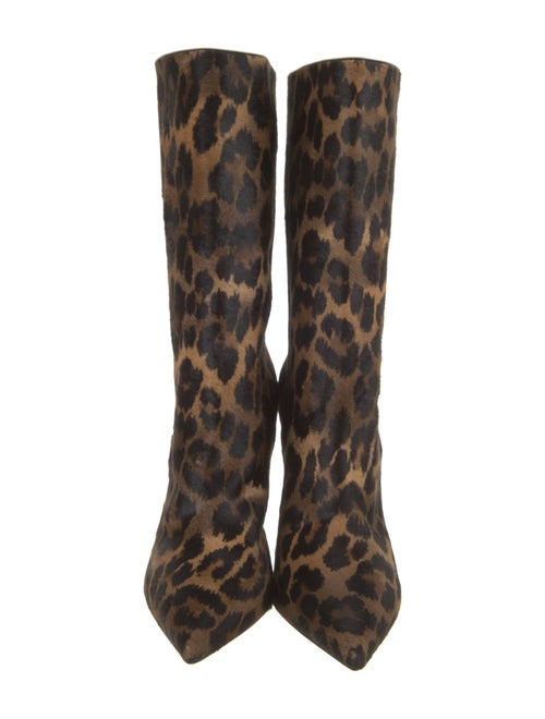 Christian Louboutin Calf Hair Animal Print Boots