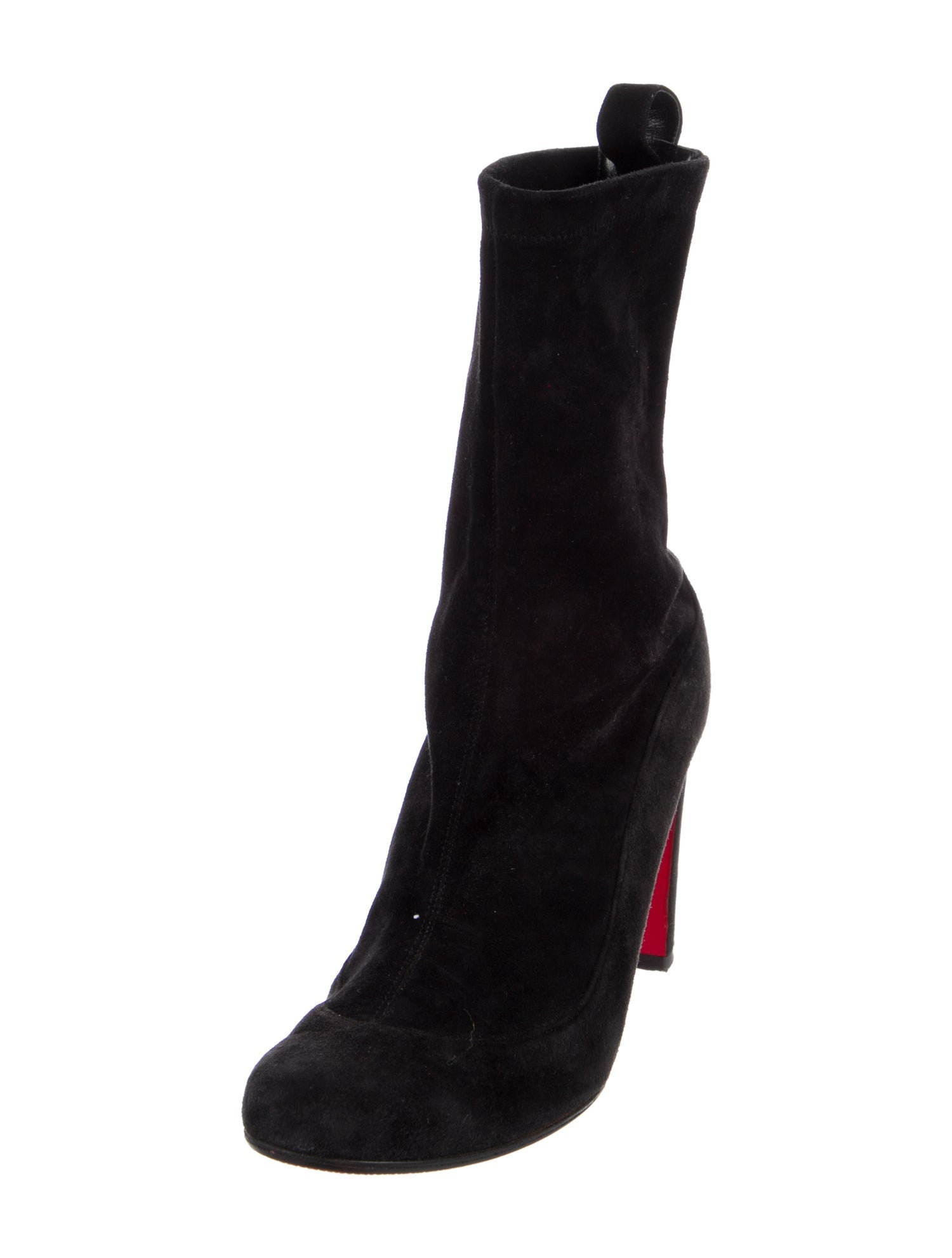 Christian Louboutin Suede Sock Boots