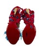 Christian Louboutin Satin Printed Sandals
