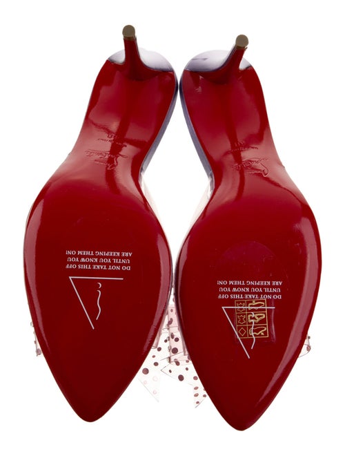 Christian Louboutin PVC Bow Accents Slides