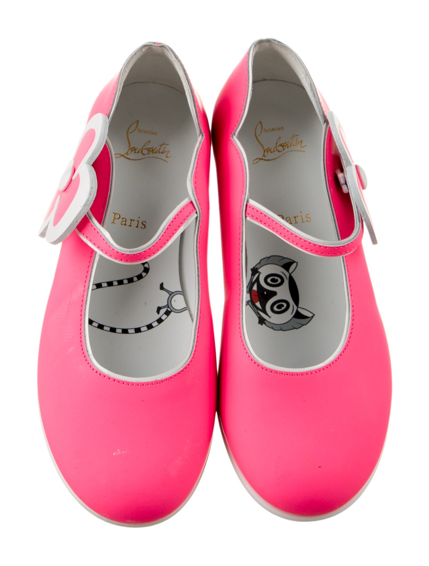 Christian Louboutin Girls' Leather Ballet Flats