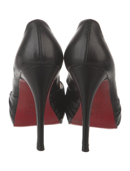 Christian Louboutin Leather Bow Accents Pumps
