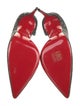 Christian Louboutin Printed Glitter Accents D'Orsay Pumps