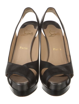 Christian Louboutin Leather Slingback Pumps