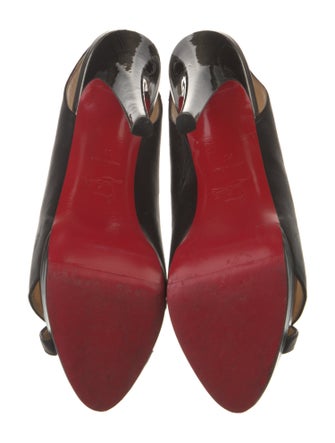 Christian Louboutin Leather Slingback Pumps