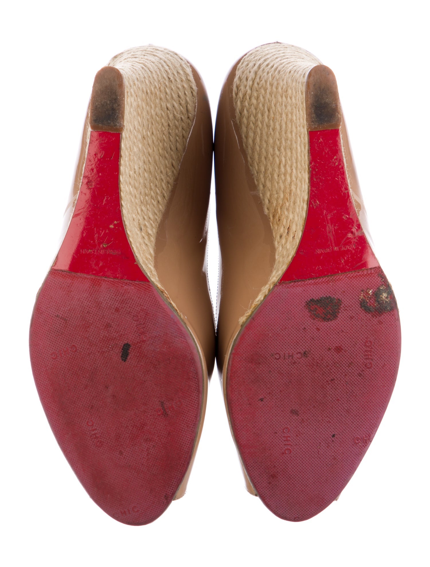 Christian Louboutin Patent Leather Espadrilles