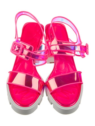 Christian Louboutin PVC Slingback Sandals