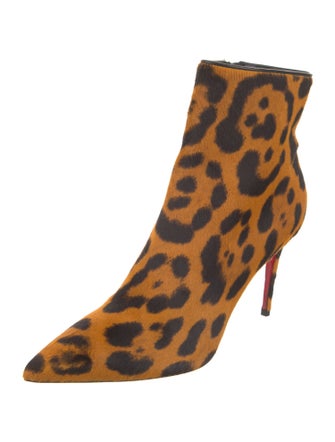 Christian Louboutin Ponyhair Animal Print Boots