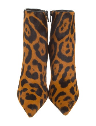 Christian Louboutin Ponyhair Animal Print Boots