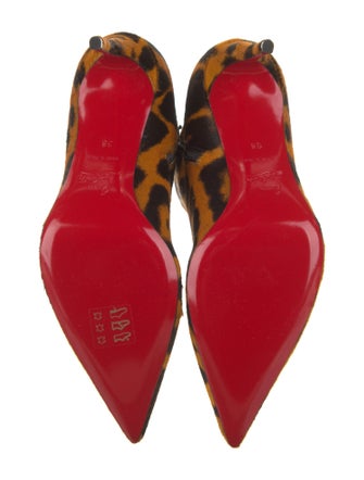 Christian Louboutin Ponyhair Animal Print Boots