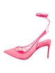 Christian Louboutin Lace Slingback Pumps