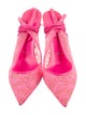 Christian Louboutin Lace Slingback Pumps