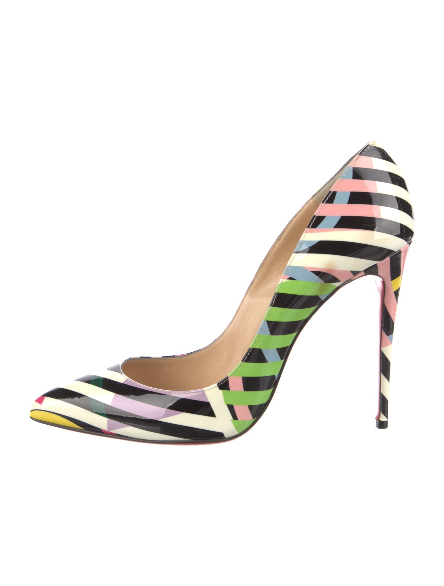 Christian Louboutin Patent Leather Printed Pumps
