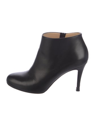 Christian Louboutin Spike Accents Leather Boots