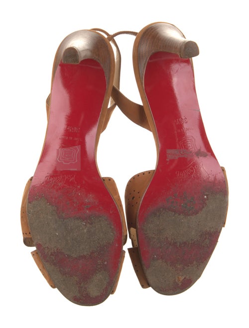 Christian Louboutin Suede Slingback Pumps