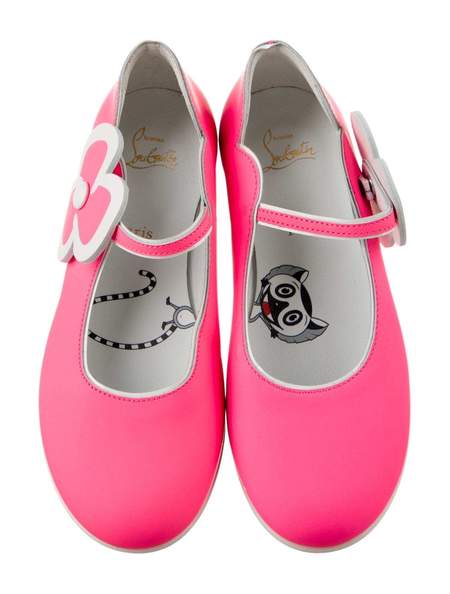 Christian Louboutin Girls' Leather Ballet Flats