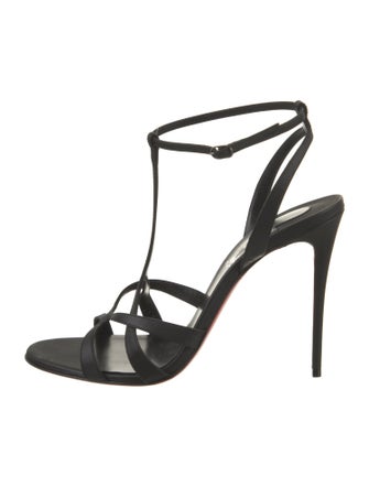 Christian Louboutin Leather T-Strap Sandals