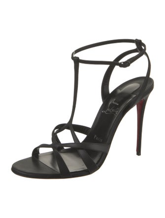 Christian Louboutin Leather T-Strap Sandals