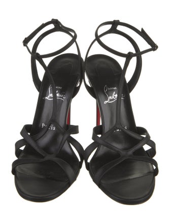 Christian Louboutin Leather T-Strap Sandals